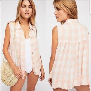 Free People Hey there sunrise shirt